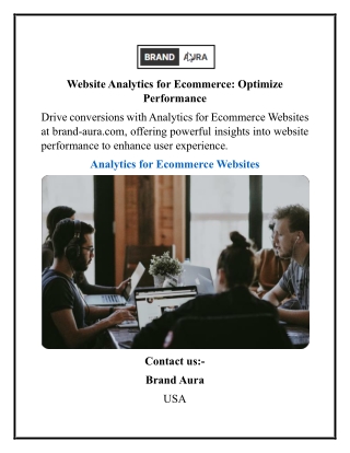 website analytics for ecommerce optimize