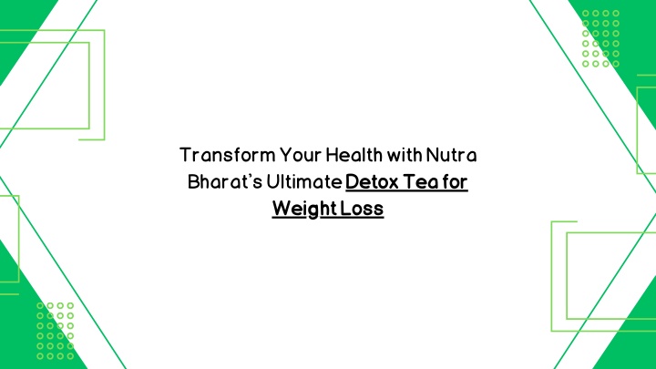 transform your health with nutra bharat