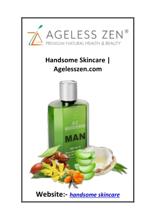 handsome skincare agelesszen com