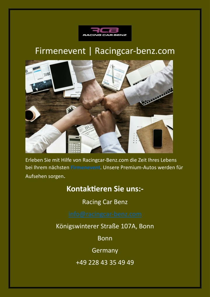 firmenevent racingcar benz com