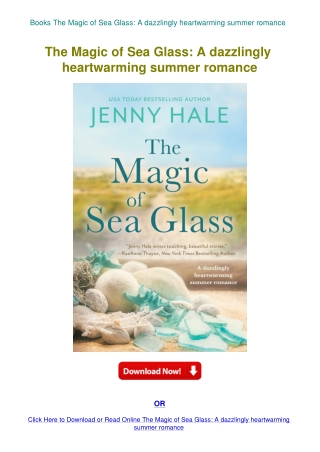 Books The Magic of Sea Glass A dazzlingly heartwarming summer romance