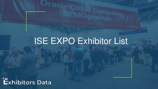 ISE EXPO Exhibitor List