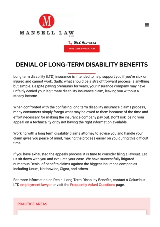 Denial of Long-Term Disability Benefits? Know Your Rights!