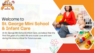 Day Care Center North York | St. George Mini School