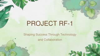 Duncan Clark Project RF1_ A Blueprint for Innovation and Progress