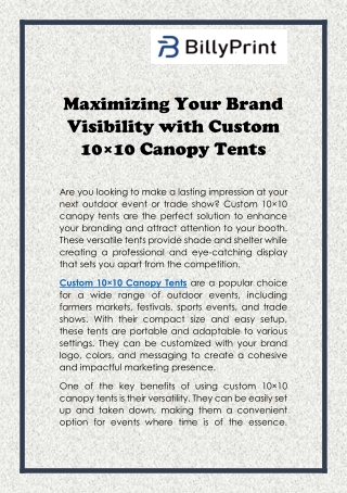 maximizing your brand visibility with custom