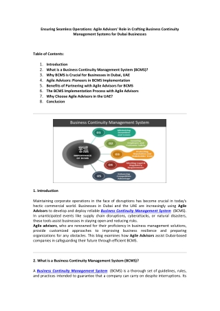 ensuring seamless operations agile advisors role
