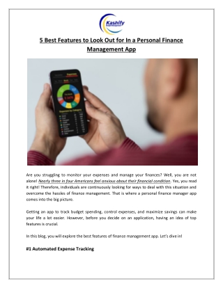 5 best features to look out for in a personal