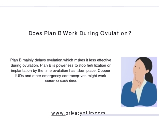 Does Plan B Work During Ovulation?