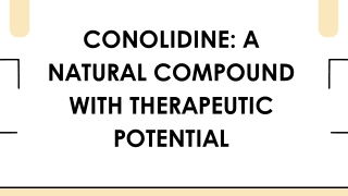 Conolidine: A Natural Compound with Therapeutic Potential