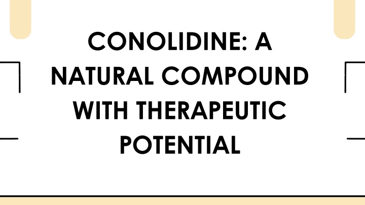 conolidine a natural compound with therapeutic