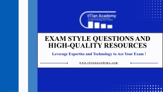 exam style questions and high quality resources
