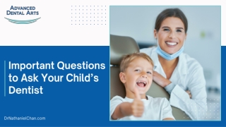 Important Questions to Ask Your Child’s Dentist