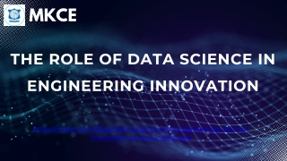 The Role of Data Science in Engineering Innovation