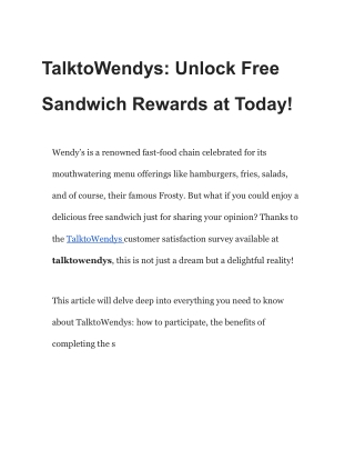 talktowendys unlock free