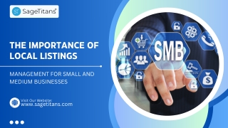 The Importance of Local Listings Management for Small and Medium Businesses.