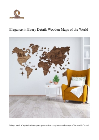 world map in wood