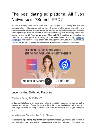 the best dating ad platform all push networks
