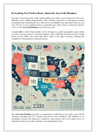 everything you need to know about the area code