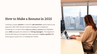 how to make a resume in 2025