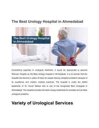 The Best Urology Hospital in Ahmedabad