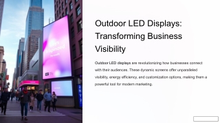 Outdoor Led displays_ Transforming business Visibility