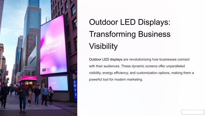 outdoor led displays transforming business