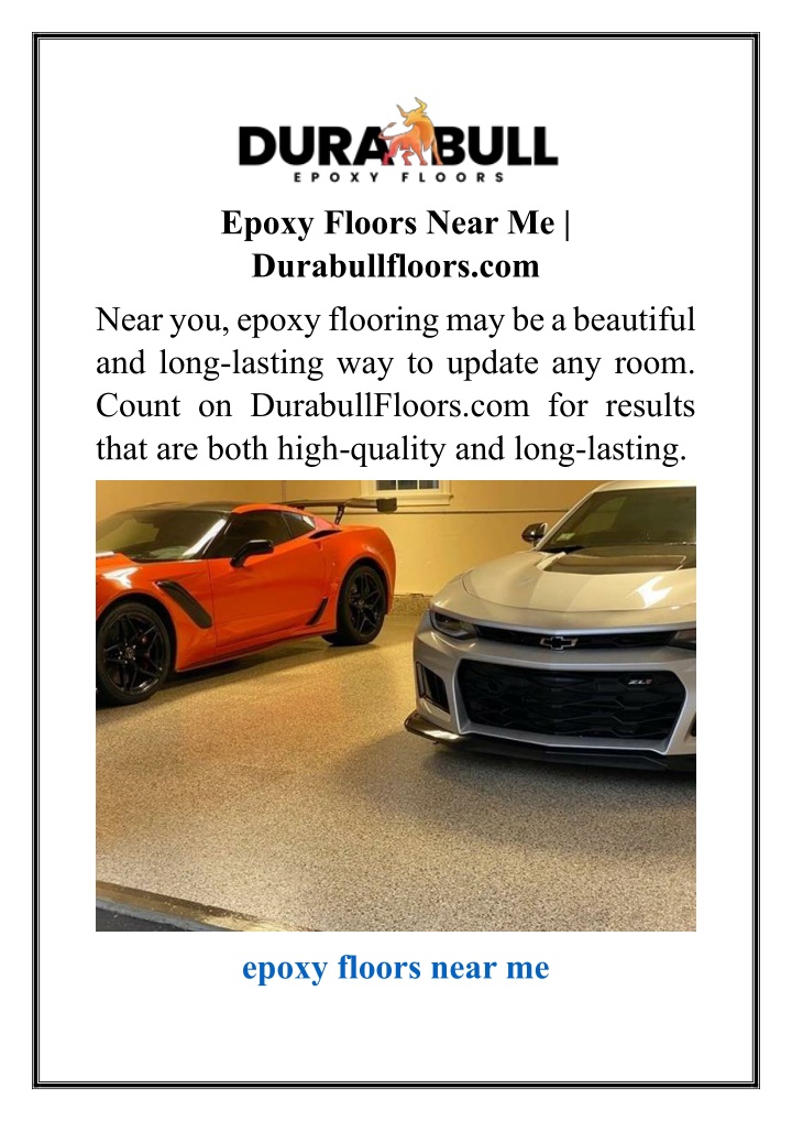 epoxy floors near me durabullfloors com near