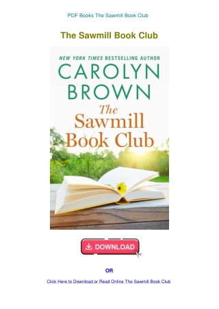 PDF Books The Sawmill Book Club