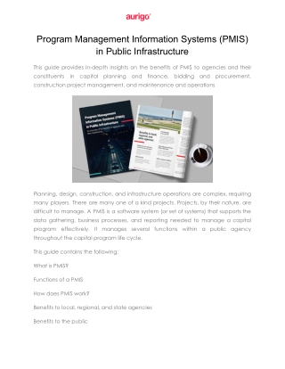 program management information systems pmis