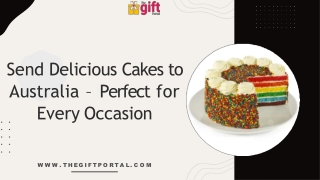 Send Cakes to Australia with same-day delivery - TheGiftPortal
