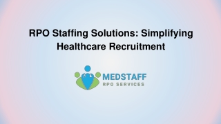 Transforming Recruitment in Healthcare with RPO Solutions