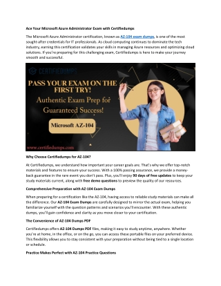 ace your microsoft azure administrator exam with