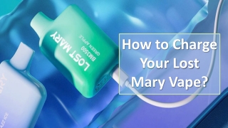 How to Charge Your Lost Mary Vape?