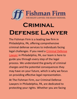 Criminal Defense Lawyer:  Expert Legal Strategies to Protect Your Freedom