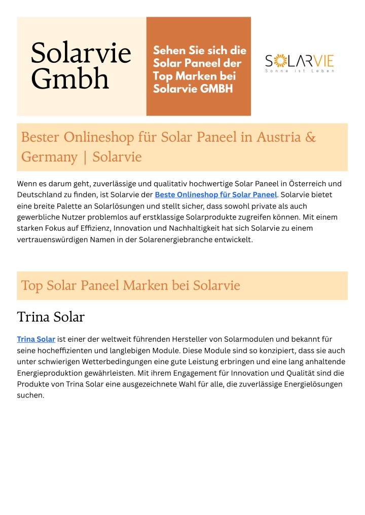 solarvie gmbh