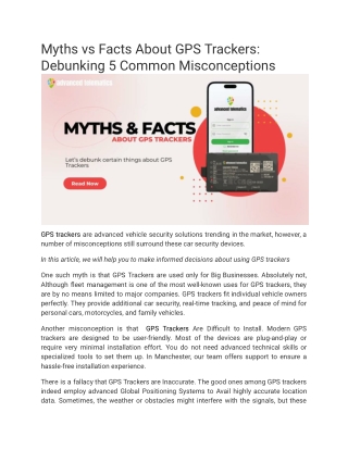 myths vs facts about gps trackers debunking