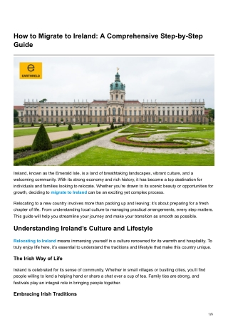 how to migrate to ireland a comprehensive step