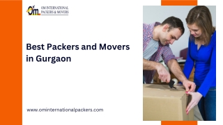 Best Packers and Movers in Gurgaon