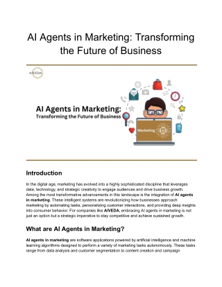 AI Agents in Marketing_ Transforming the Future of Business