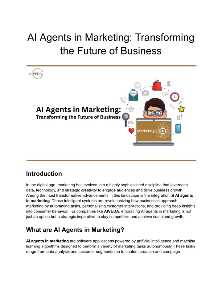 ai agents in marketing transforming the future