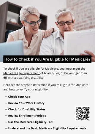 How to Check if You Are Eligible for Medicare?