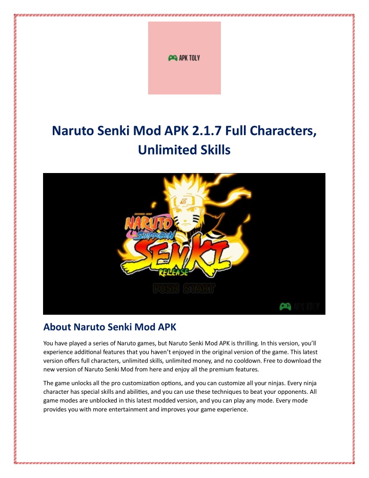 naruto senki mod apk 2 1 7 full characters