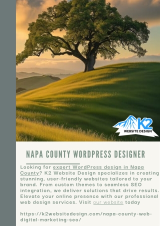 Napa County WordPress Designer