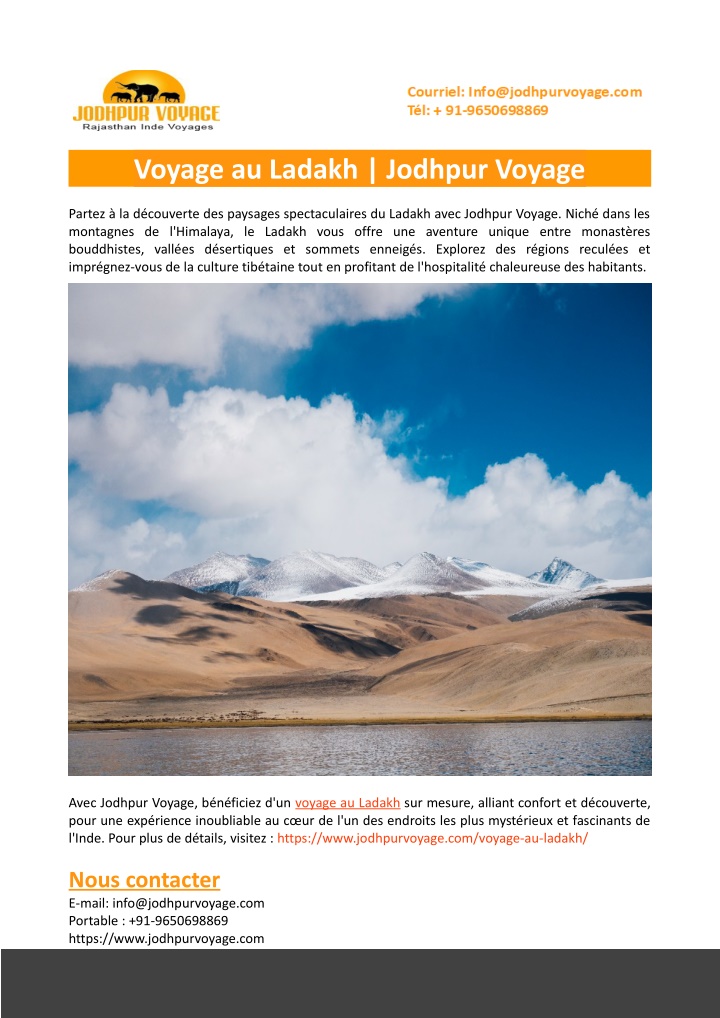 voyage au ladakh jodhpur voyage