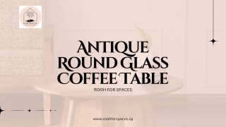 Antique Round Glass Coffee Table