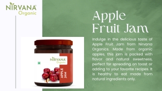 Apple Fruit Jam - nirvana organic