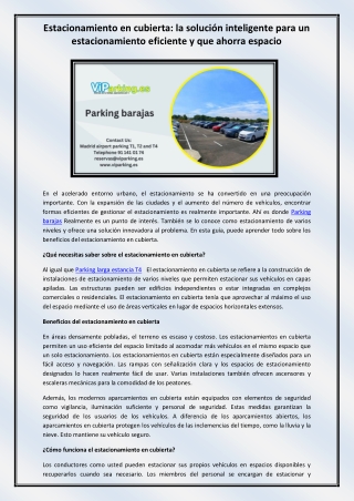 Parking barajas