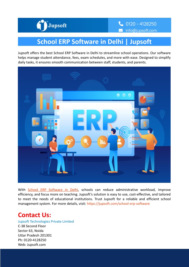 school erp software in delhi jupsoft