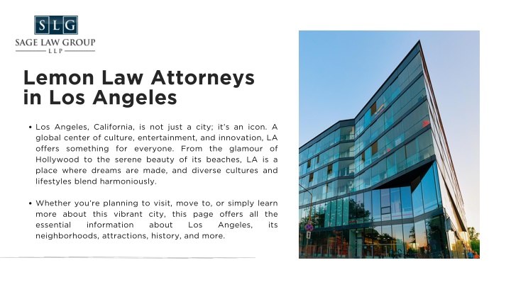 lemon law attorneys in los angeles